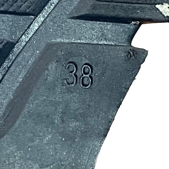 Sesto Meucci Womens Black Gray Lace Up Sneakers Athletic Leather Shoes sz 38 7.5 - Picture 16 of 16